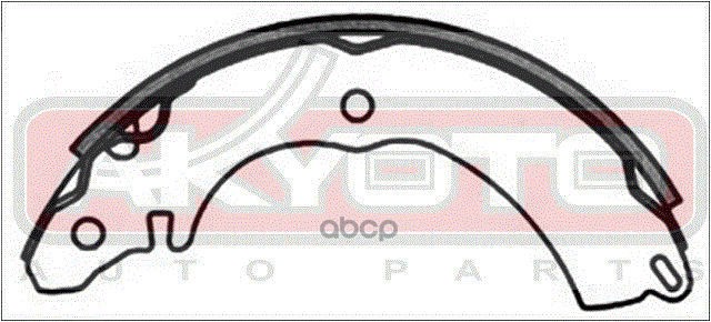 КОЛОДКИ ТОРМОЗНЫЕ БАРАБАННЫЕ ЗАДНИЕ