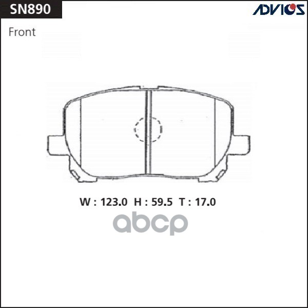 Дисковые тормозные колодки ADVICS