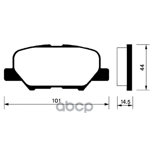 Колодки тормозные задние 6 12 4 4008 12