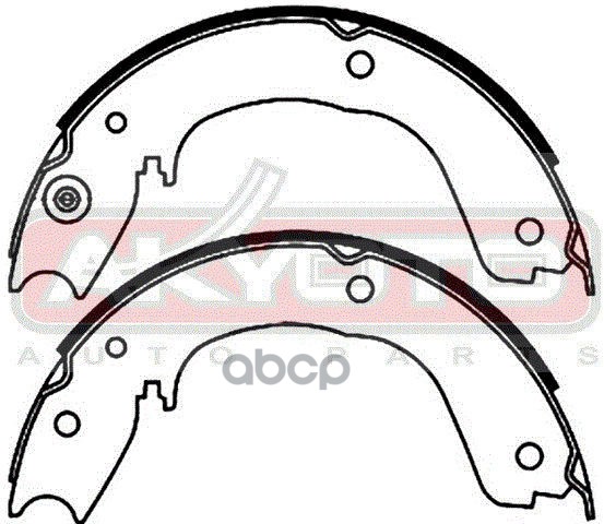 КОЛОДКИ ТОРМОЗНЫЕ БАРАБАННЫЕ ЗАДНИЕ