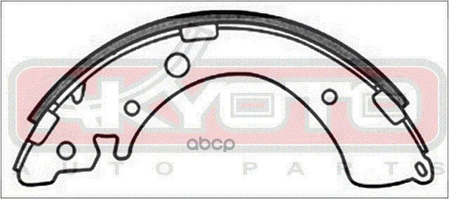 Колодки тормозные барабанные задние HONDA Civic EJ9/EK1/EK3/EK4 1995-2001, / ES 2000->,Fit, Jazz 2001->,HR-V GH1/2 1998->