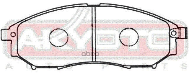 Колодки тормозные дисковые передние NISSAN INFINITI M35/45 2004->