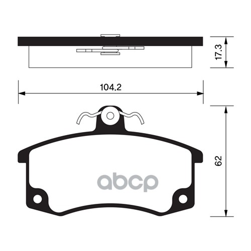 Колодки тормозные дисковые передние (комлект 4 штуки) ВАЗ 2110-11 2108-099 2113-