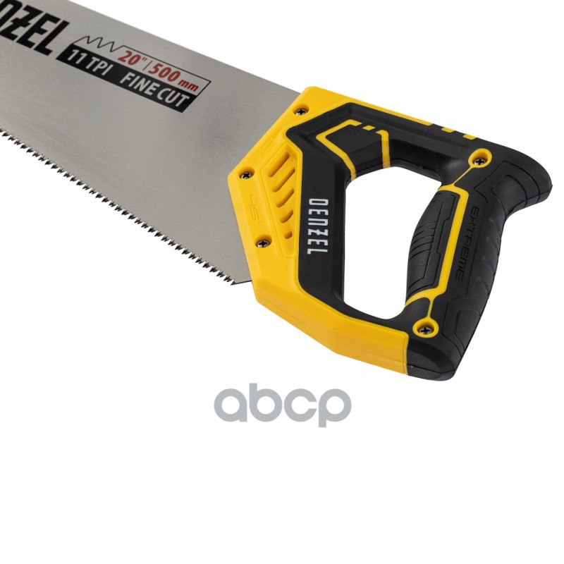 Ножовка по дереву, 500 мм, 9 TPI, зуб 3D, двухкомпонентная рукоятка
