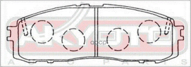 КОЛОДКИ ТОРМОЗНЫЕ ДИСКОВЫЕ ЗАДНИЕ