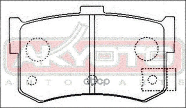 КОЛОДКИ ТОРМОЗНЫЕ ДИСКОВЫЕ ЗАДНИЕ