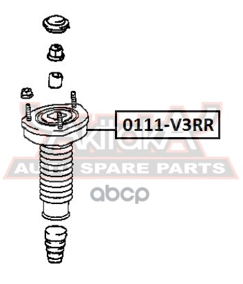 ОПОРА ЗАДНЕГО АМОРТИЗАТОРА ПРАВАЯ