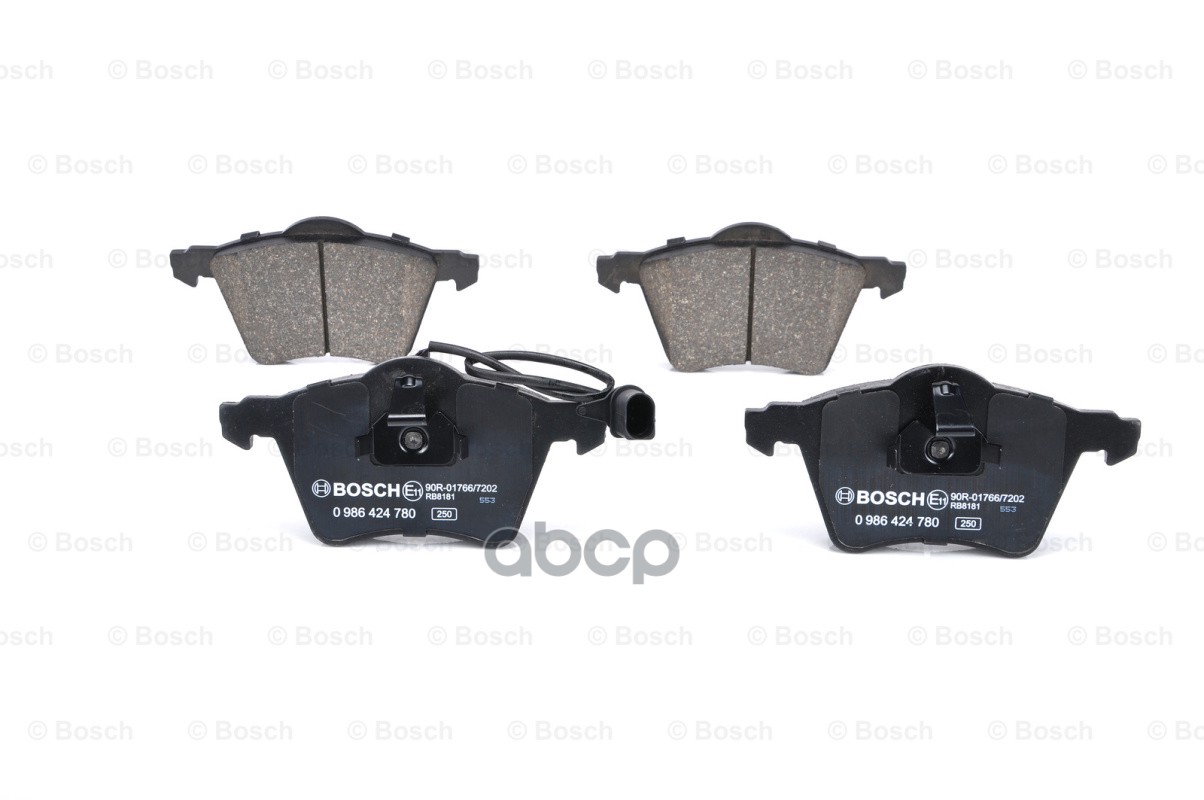 0 986 424 780 721 01=Fdb1654 !Колодки Дисковые П Ford Galaxy, Vw Sharan 1.8T-2.3/1.9Tdi 95> Bosch арт. 0986424780