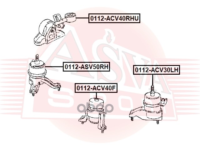 ОПОРА ДВИГАТЕЛЯ ПРАВАЯ