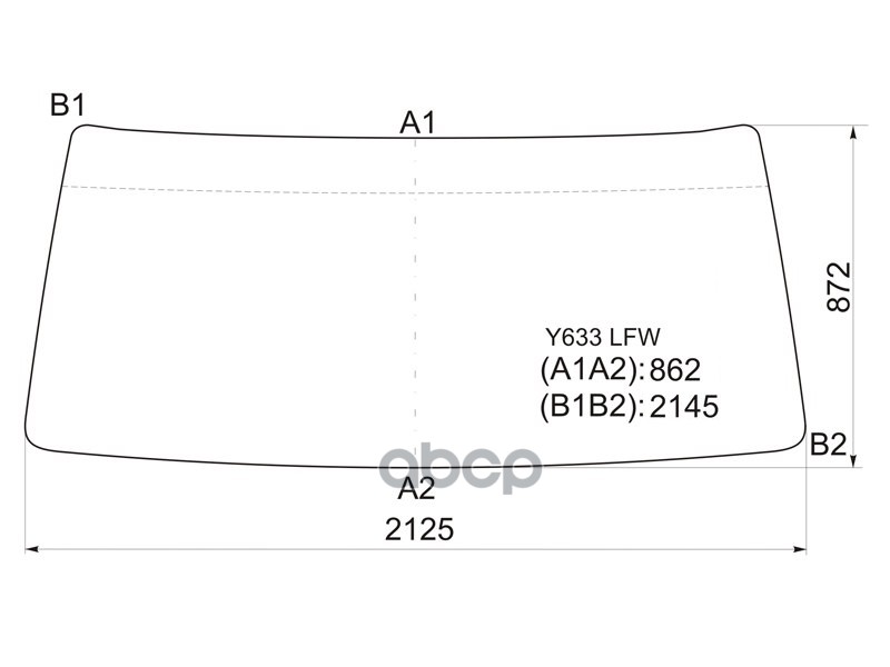 Стекло лобовое Hino Ranger 86-98 XYG арт. Y633 LFW