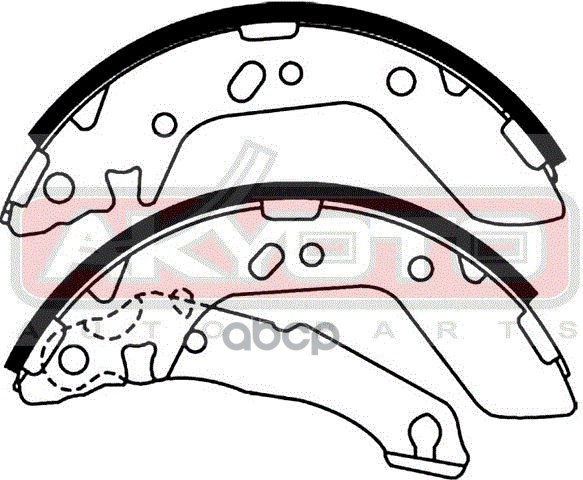 Колодки тормозные барабанные задние HYUNDAI ACCENT/VERNA 1999-