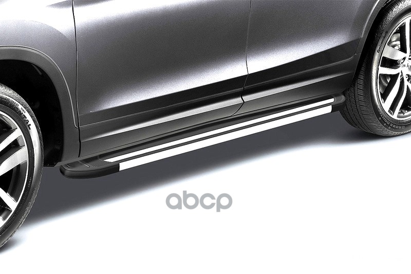 Комплект алюминиевых порогов Arbori Luxe Black длина 1600мм без крепежа