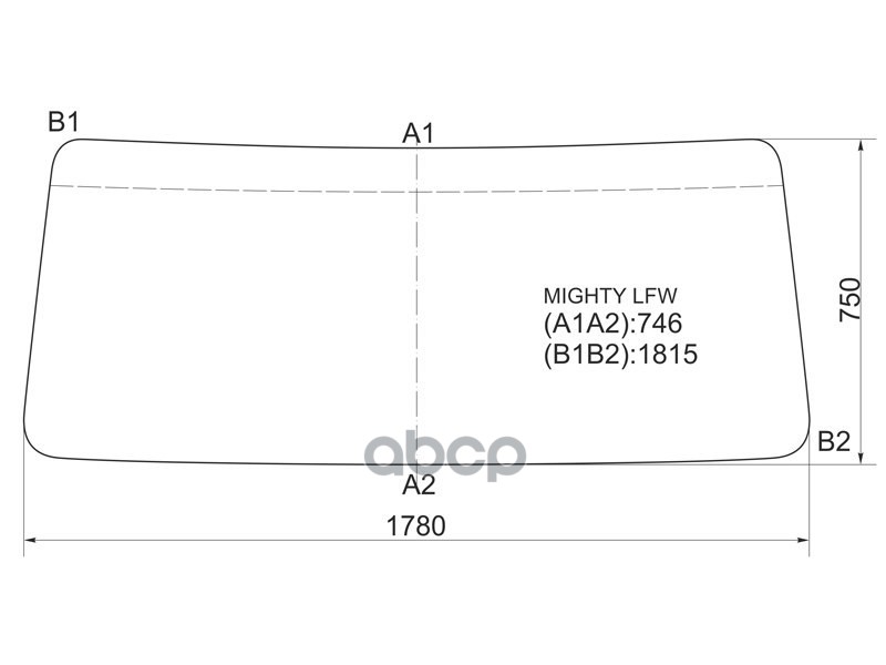 Стекло лобовое Hyundai HD65 99-18 / HD72 99-18 XYG арт. MIGHTY LFW