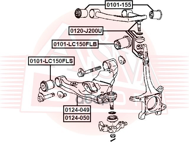 РЫЧАГ ПЕРЕДНИЙ НИЖНИЙ ЛЕВЫЙ