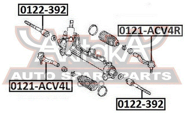 Наконечник рулевой правый ES240/ES350 ACV40/GSV40 2006-