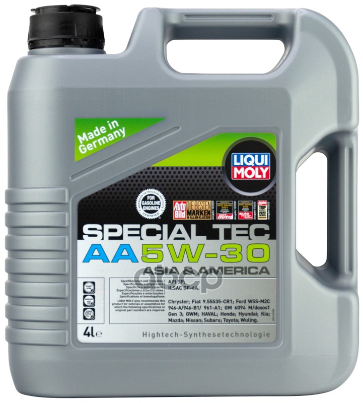 LIQUI MOLY Liquimoly 5W30 Special Tec Aa (4L) Масло Моторное! Синт.  Api Sn/Cf, Ilsac Gf-5
