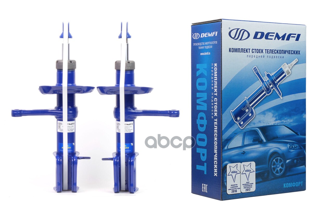 Стойка передняя ВАЗ 2192 правая, левая комфорт газомасляная Демфи* 2192-2905002-10 SFC9010