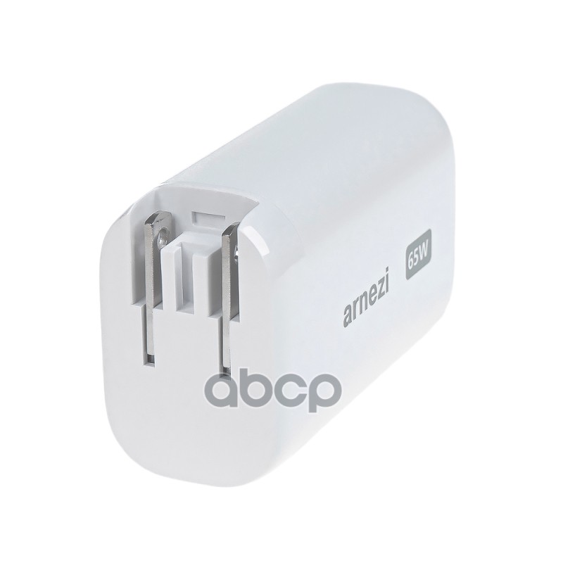 Сетевое зарядное устройство GAN 65W USB-A (QC3.0), 2 x Type-C (PD3.0) ARNEZI A0605108