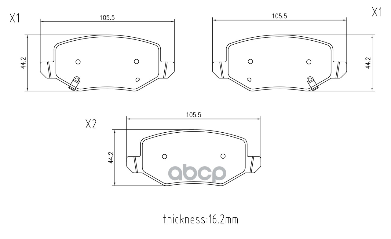 Колодки тормозные HAVAL JOLION 2WD задн.