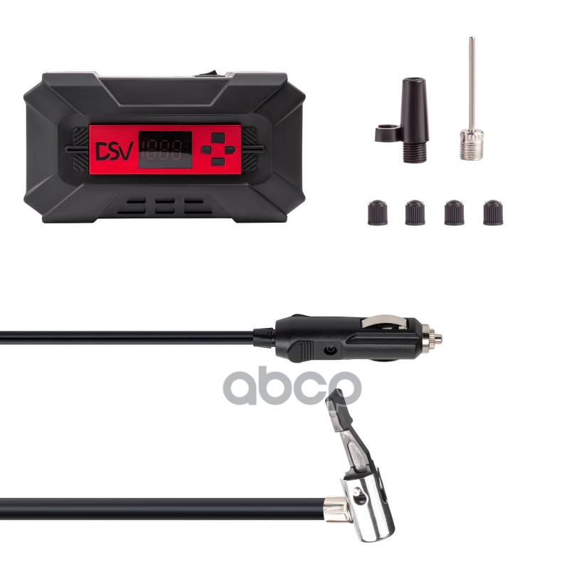 Компрессор  Smart, дисп. с софттач,пластик,LED фонарь 30 л/мин 12В  цифр. маном.