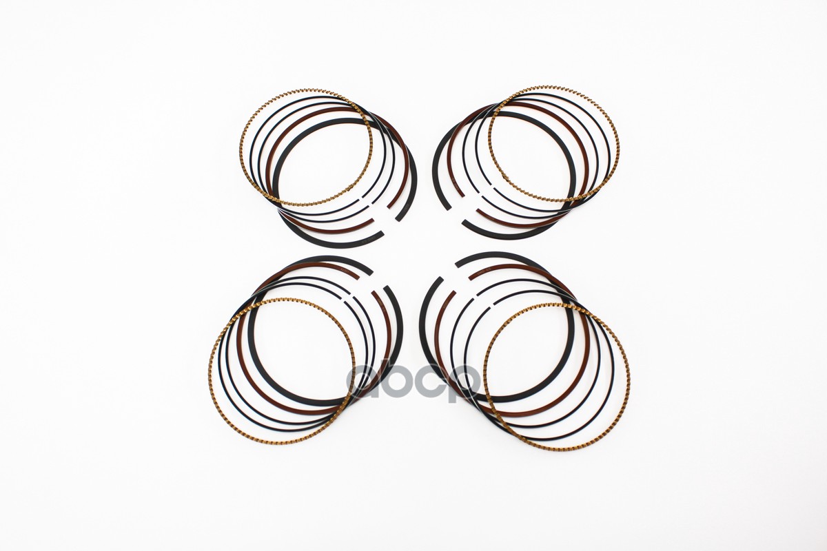 Поршень + кольца G4KD (234102G000 + 230402G000) (+0,5 мм.) (комплект 4 шт.)