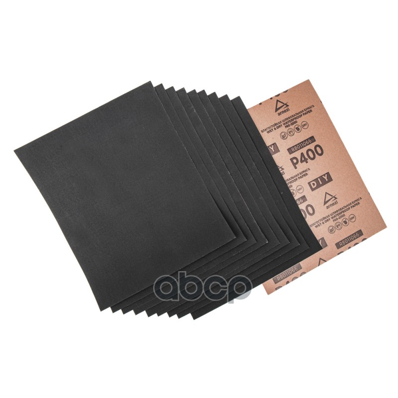 Бумага наждачная водостойкая 230x280мм P400 DIY (10шт) ARNEZI R8011066
