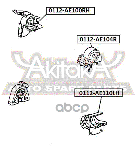 Подушка двигателя левая TOYOTA Corolla AE10#/CE10#/EE10# 1991-2002