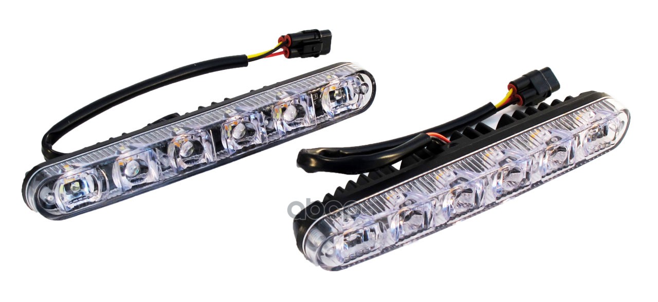 Дневные ходовые огни 6 LED Вымпел DRL-HP-X6 (металл. корпус, бегущая строка)