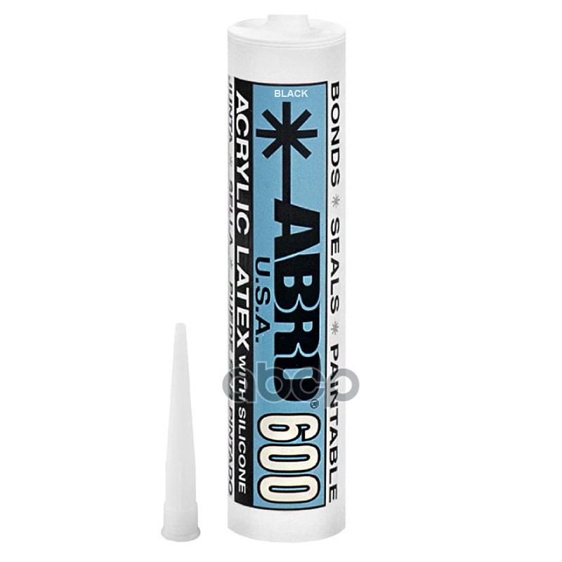 Герметик акриловый Abro 600 черный 310 мл AS-600-BLK