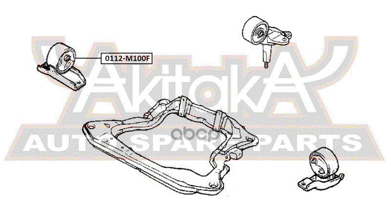 Опора двигателя TOYOTA передн.