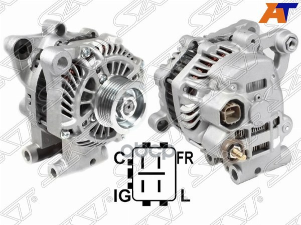 Генератор SUZUKI GRAND VITARA II 4x4 JT 2.4  09-15/SX4 2.0 10- J24B 12V 80A (восстановленный) Sat арт. ST-31400-78K00