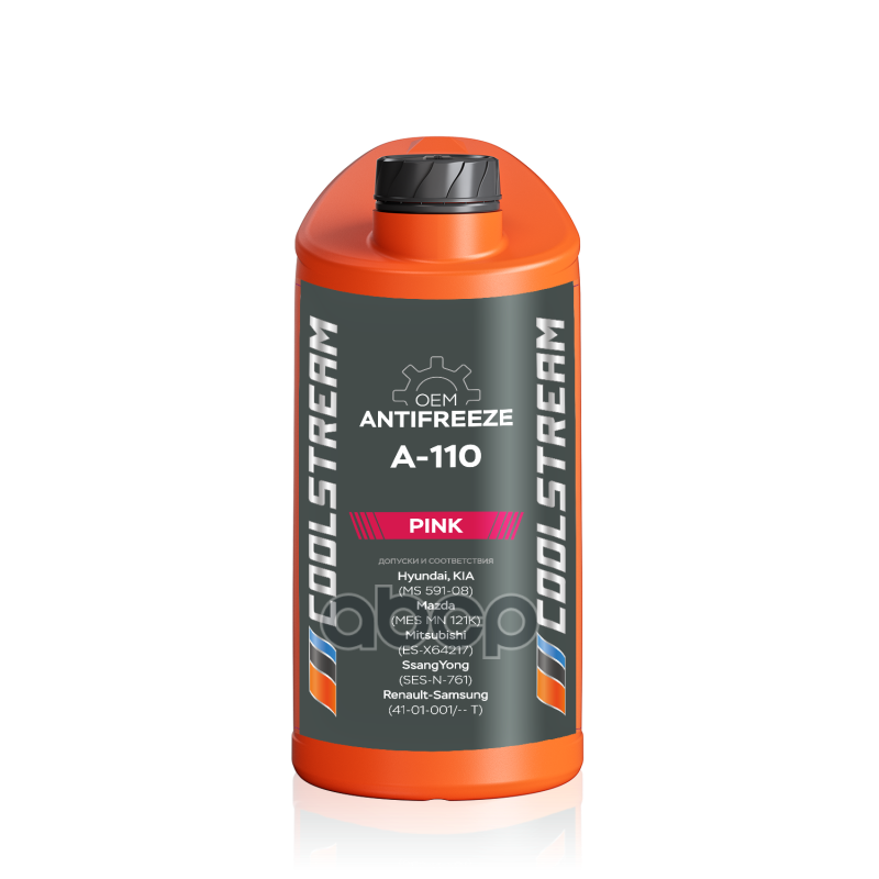 Антифриз A-110 5 кг Pink готовый Hyundai/Kia Mobis Hyundai, KIA MS 591-08  ASTM D3306, BS 6580, JIS K2234, KS M 2142