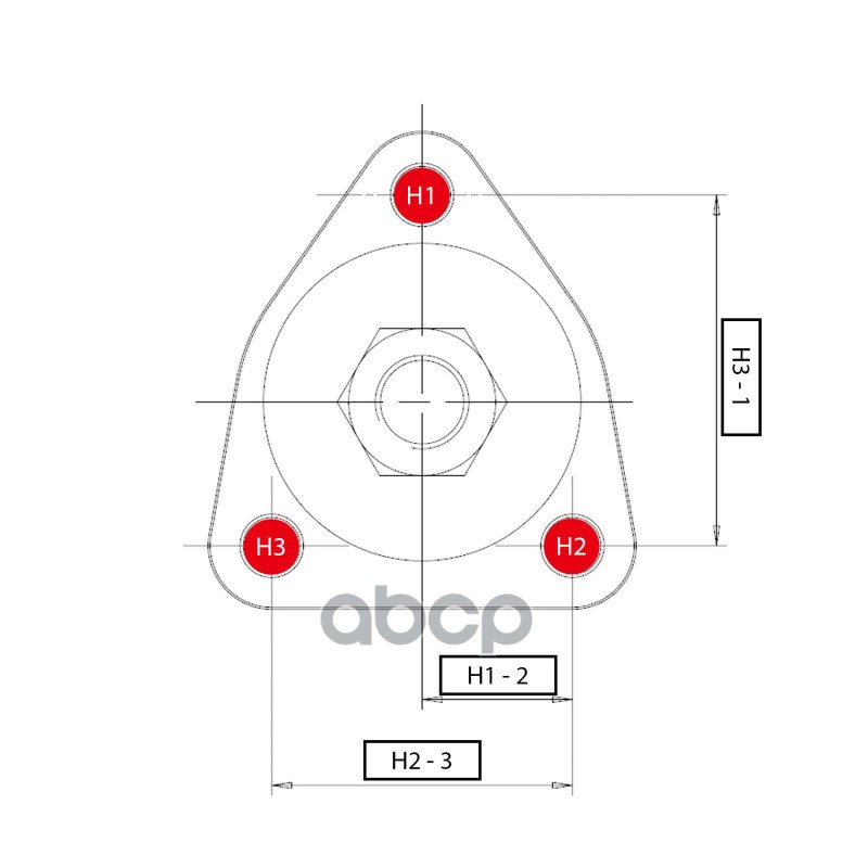 Опора шаровая Fiat 125 /1300 / 132 1967 ~ 1981