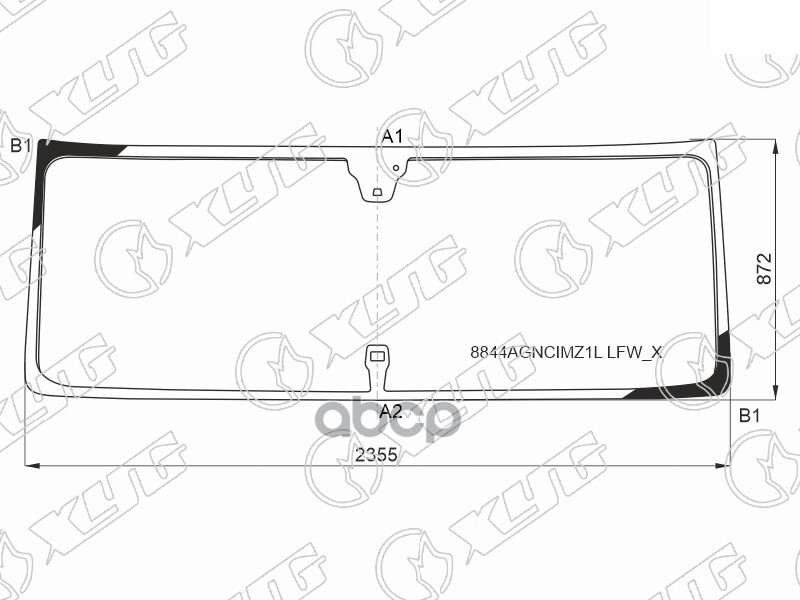 Стекло лобовое (Камера/ Датчик дождя) Volvo FH 18- XYG арт. 8844AGNCIMZ1L LFW/X
