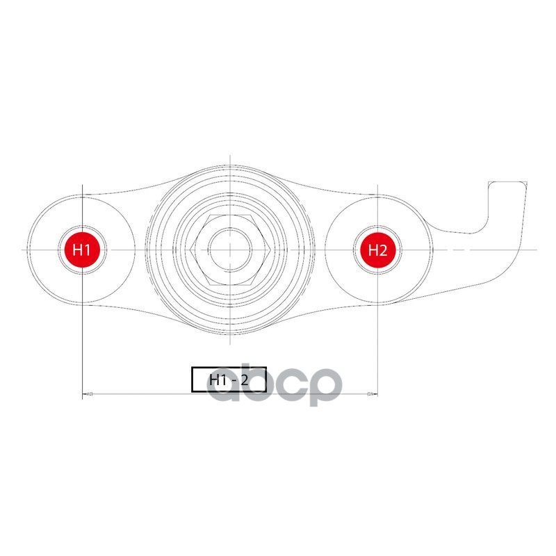Опора шаровая передняя правая Hyundai Tucson 2004 ~ 2013