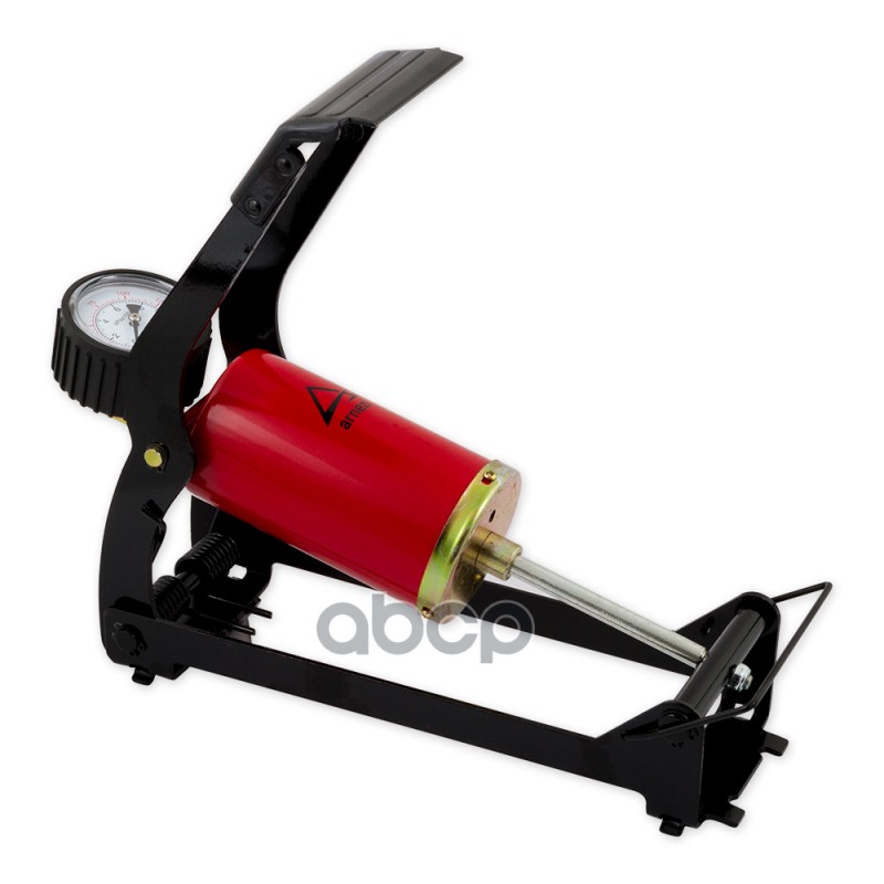 Насос ножной воздушный одноцилиндровый 360см3 с манометром 0-9Атм и шлангом L=60см