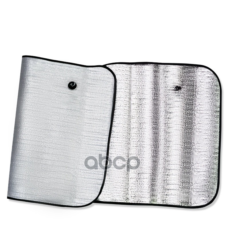 Шторка на лобовое стекло серебро 130 х 60 см гармошка AVS 43094