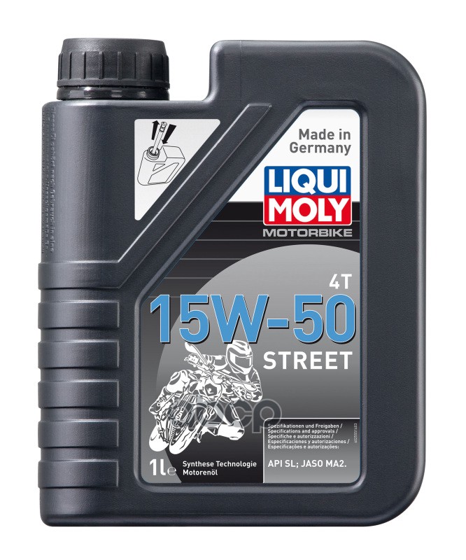 Liquimoly 15W-50 Motorbike 4T Street (1L) Синт.масло Моторн.! Д/Мотоц. Api-Sl,Jaso Ma-2 LIQUI MOLY арт. 2555