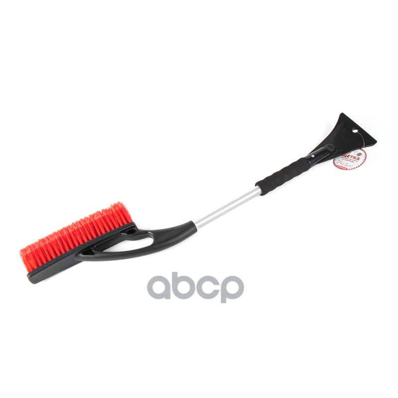 Щетка для очистки снега 74 см со скребком и мягкой ручкой