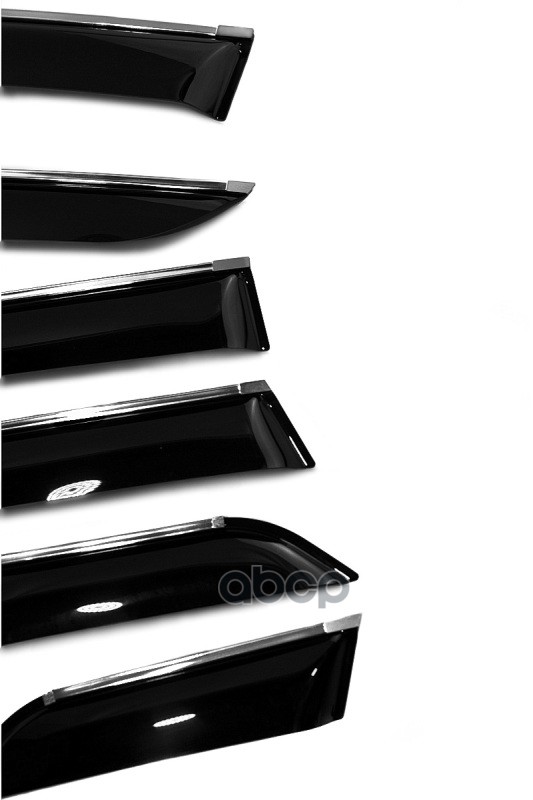 Дефлектора окон Nissan X-Trail III T32 2014-, комплект- 6шт на все бок