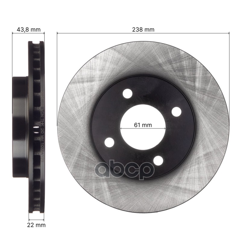 Диск тормозной передний AVANTECH 40206-1HJ0A