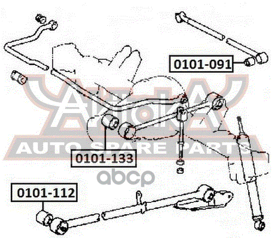Сайлентблок задней поперечной тяги