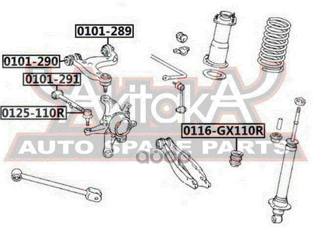САЙЛЕНТБЛОК ЗАДНИЙ ЗАДНЕГО ВЕРХНЕГО РЫЧАГА