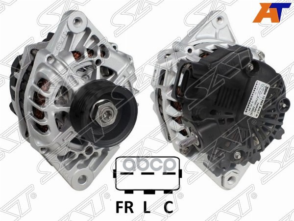 Генератор HYUNDAI SOLARIS 1.4/1.6 11-/KIA RIO 1.4 11- G4F 12V 90A Sat арт. ST-37300-2B510N