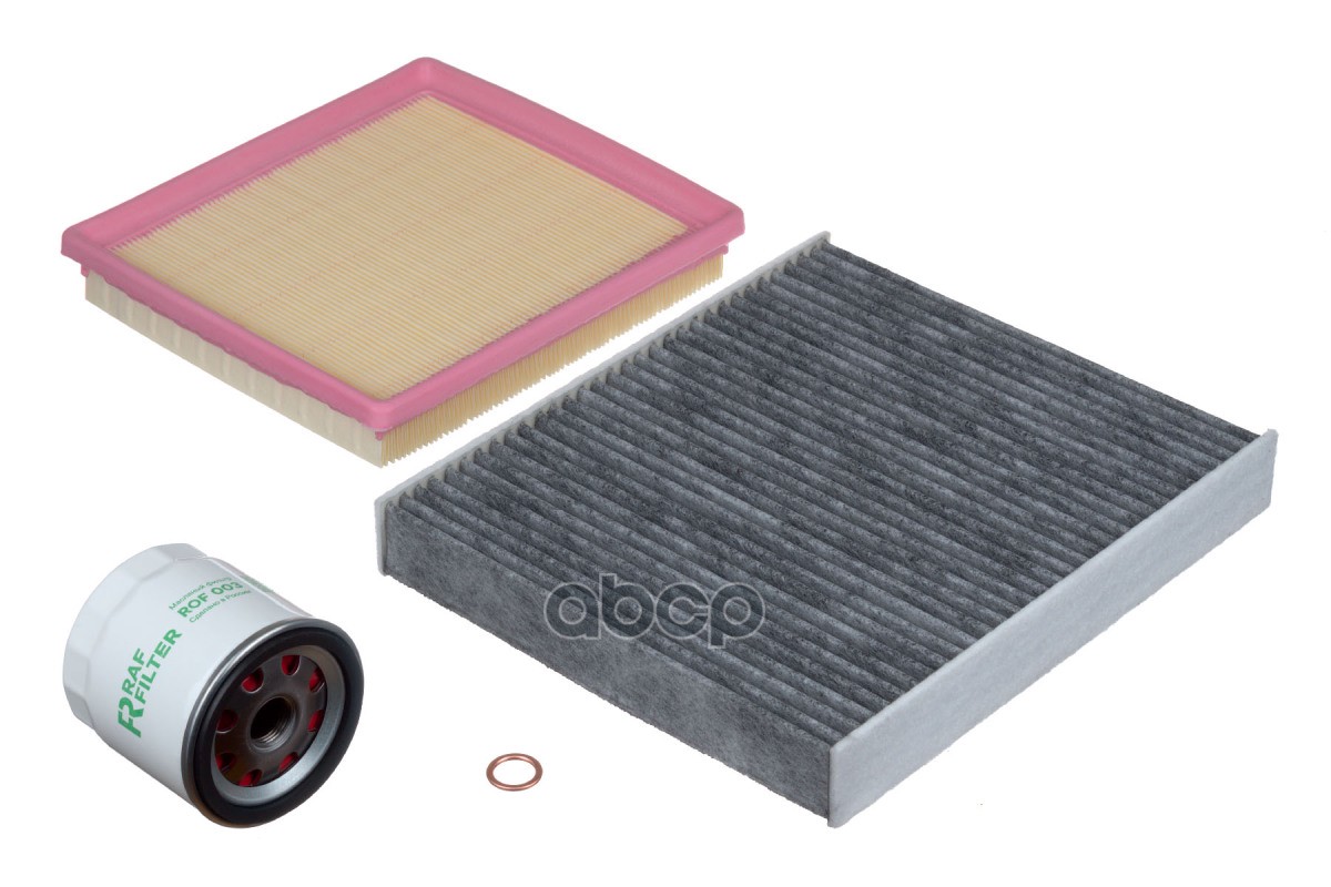 Комплект ТО стандарт Volkswagen Polo 1.6 90,110 лс,Skoda Rapid 1.6 90 RAF FILTER арт. RT012S