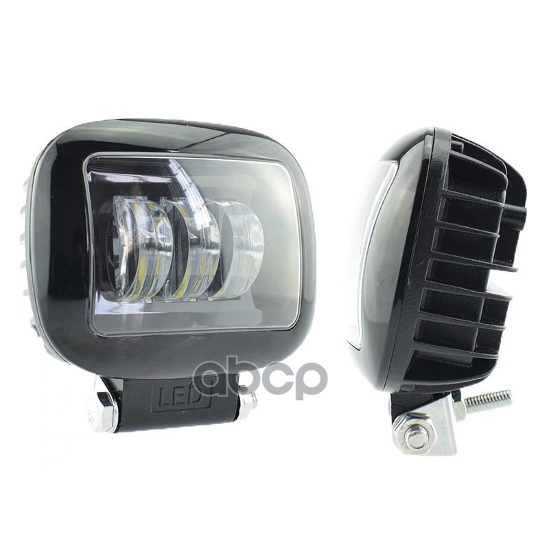 Светодиодная фара WL-330 (кв. мет. корп., LENS, 3 LED, 45W)