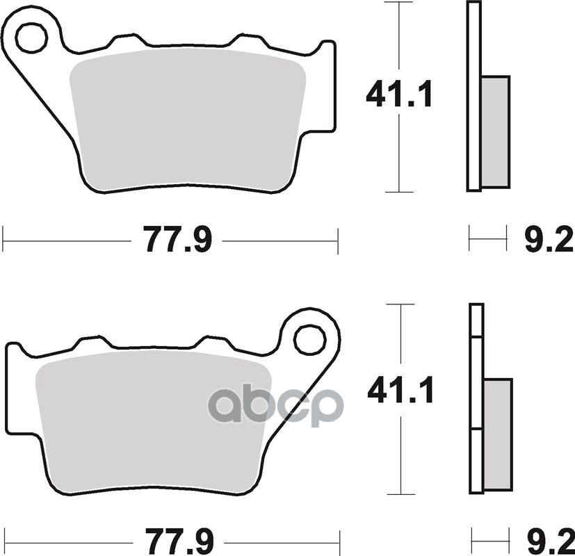 Колодки тормозные задние SUPERSPORT BMW, DUCATI. HONDA, KTM, YAMAHA AP Racing