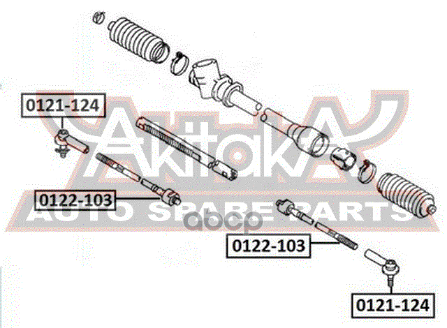 Тяга рулевая L/R TOYOTA Corolla (E10) 1.3-2.0/D/ 07/92-04/97/(E11)1.4-2.0/D/D-4D/16V 04/97-01/02/Rav 4 I 2.0 16V 06/94-06/00