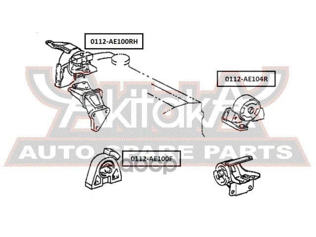 ПОДУШКА ДВИГАТЕЛЯ ПЕРЕДНЯЯ