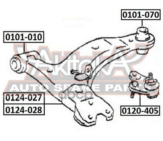 Сайлентблок переднего рычага задний